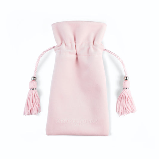 LIGHT PINK VELVET POUCH